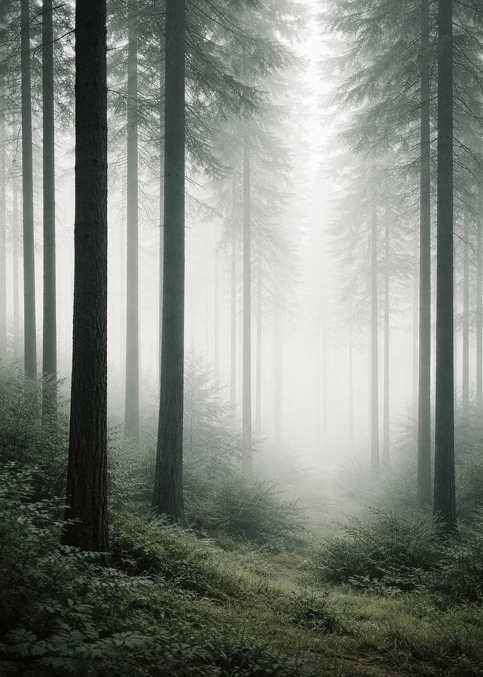 Misty Forest Path