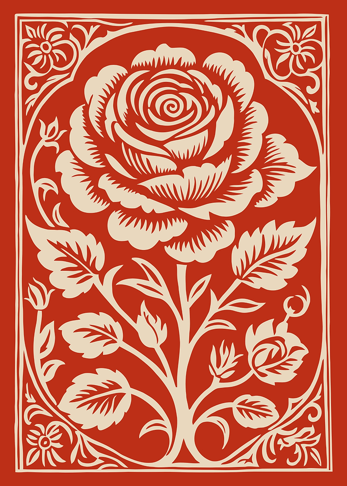 Ornate Rose Illustration