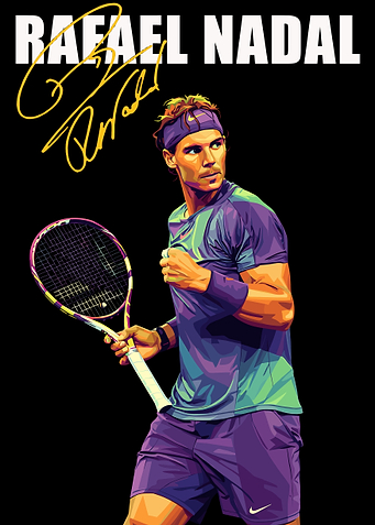 Rafael Nadal Pop Art Portrait