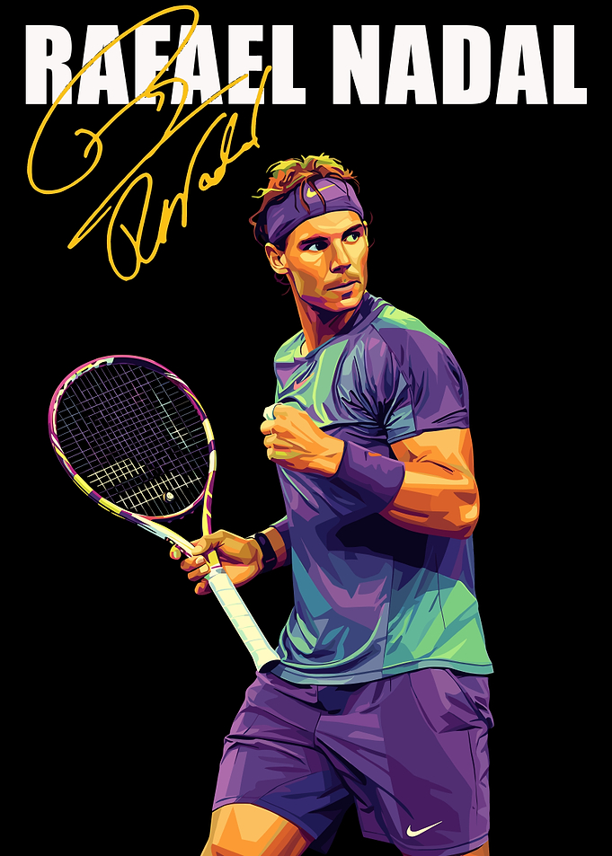 Rafael Nadal Pop Art Portrait