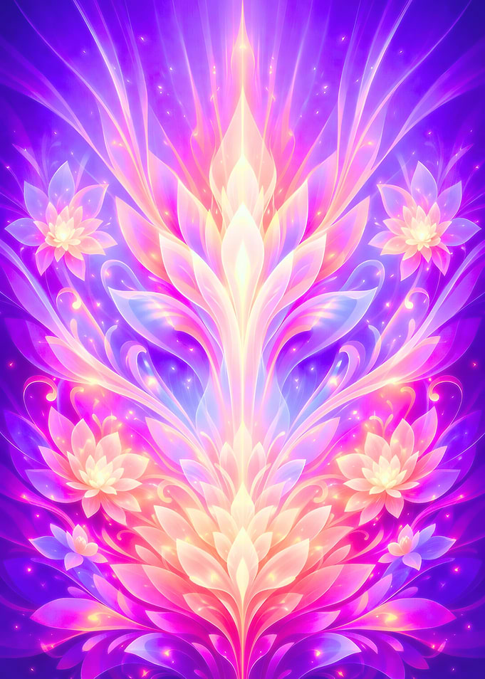 Vibrant Floral Light Display