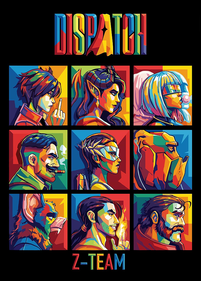 Dispatch Z-Team Pop Art Portraits