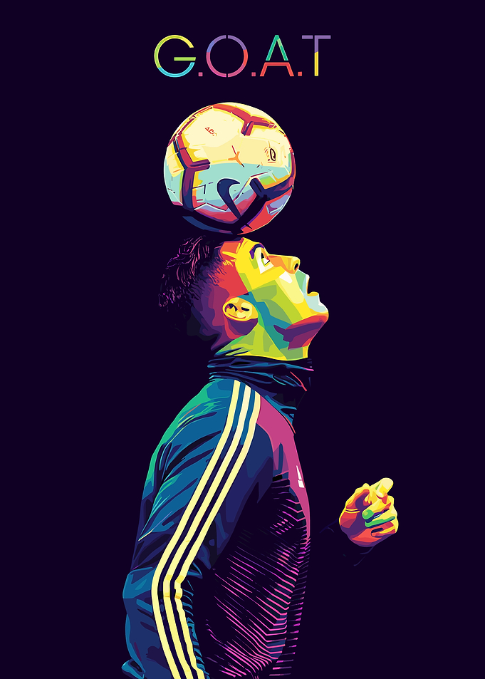 Cristiano Ronaldo GOAT Pop Art
