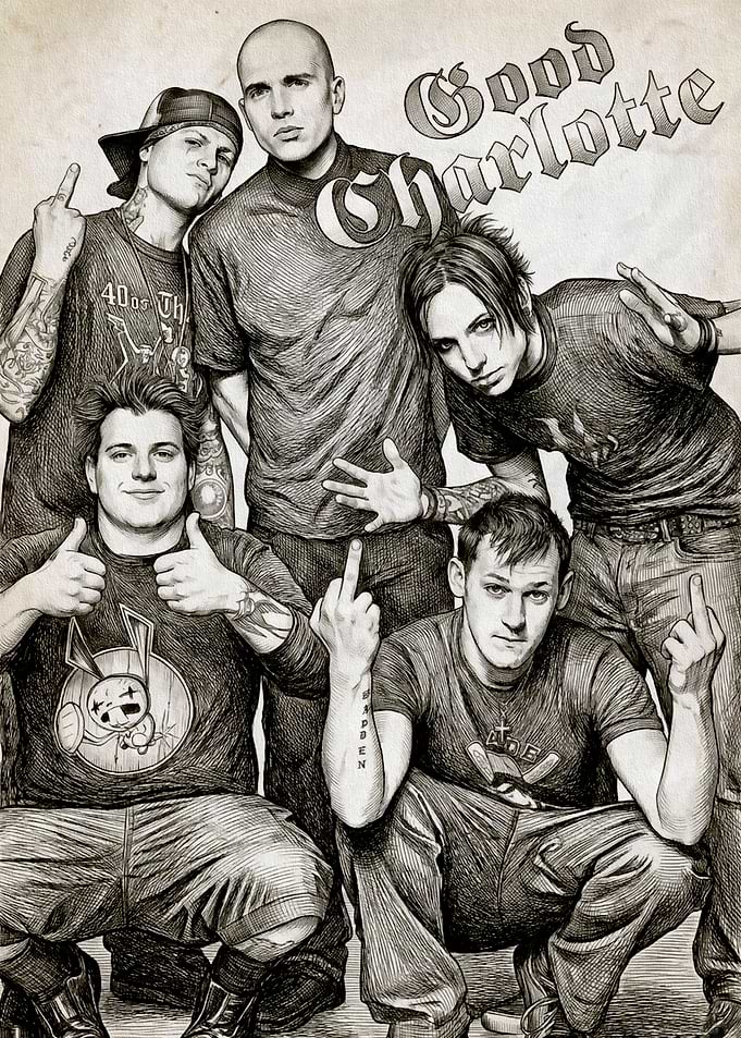 Good Charlotte Band Portrait