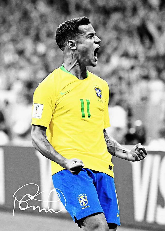 Philippe Coutinho celebrating a goal