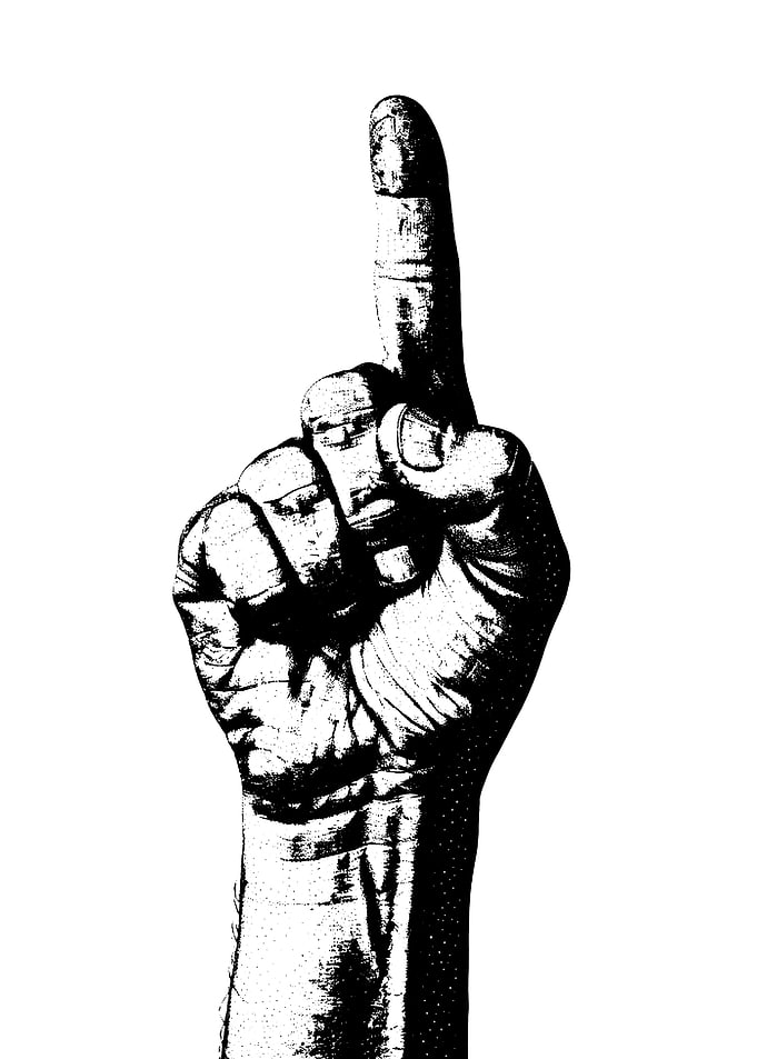 Hand Showing One Finger
