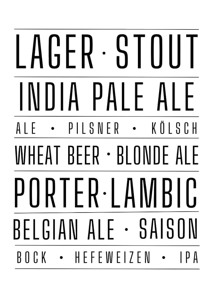Beer Types List