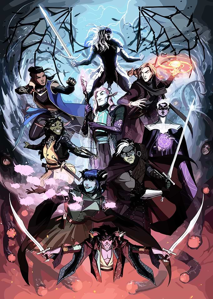 Fantasy Characters in Dynamic Poses