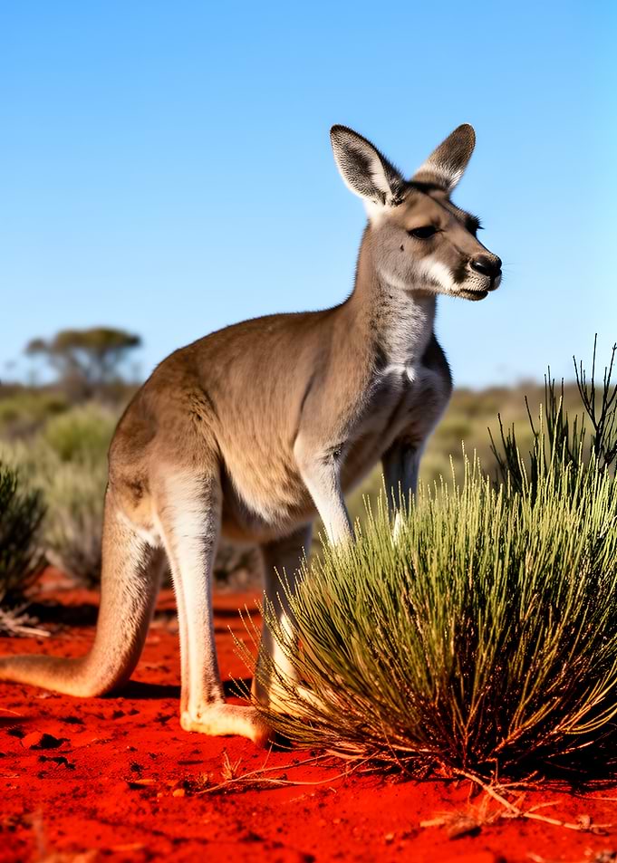Kangaroo in the Australian Outback