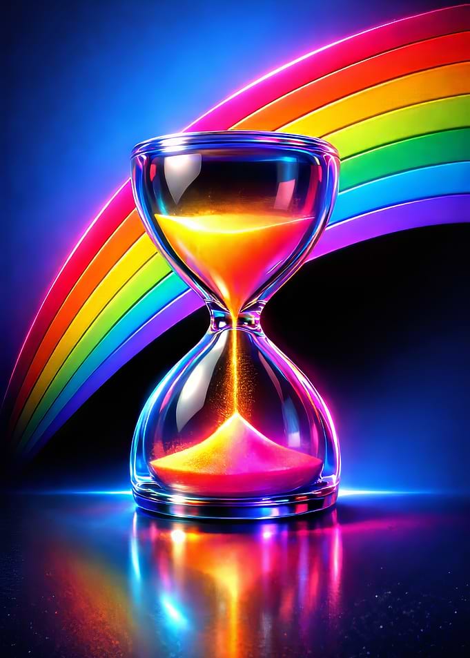 Rainbow Hourglass