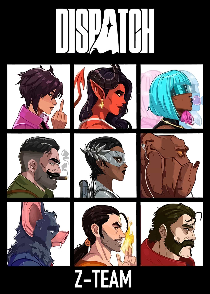 Dispatch Z-Team Character Art