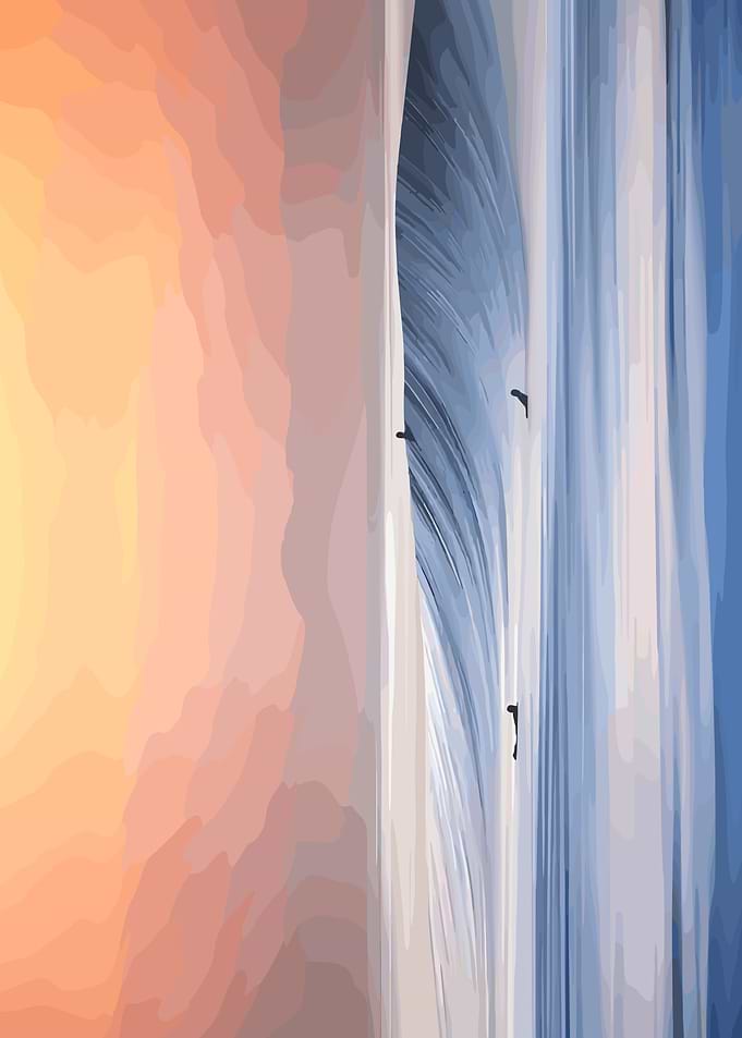 Abstract Sunset Wave