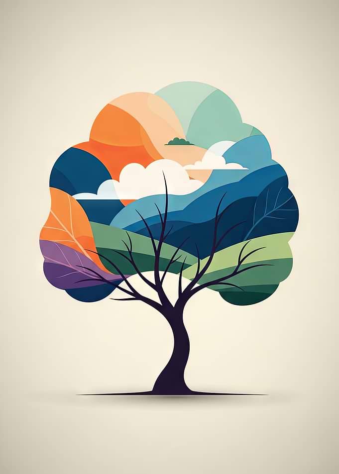 Abstract Tree Landscape