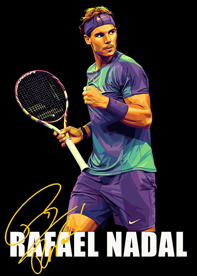 Rafael Nadal Tennis Pop Art