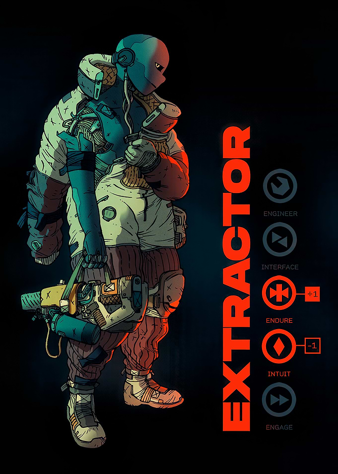 Sci-fi Extractor Character Art