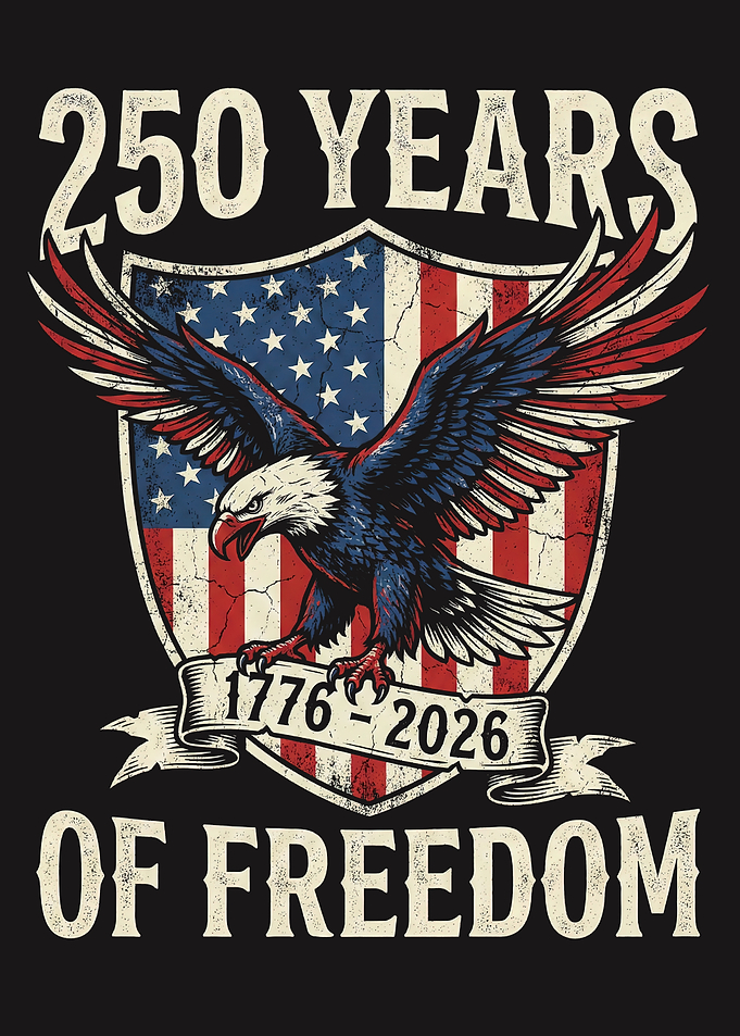 250 Years America Anniversary 250th Independence Day Freedom US Flag
