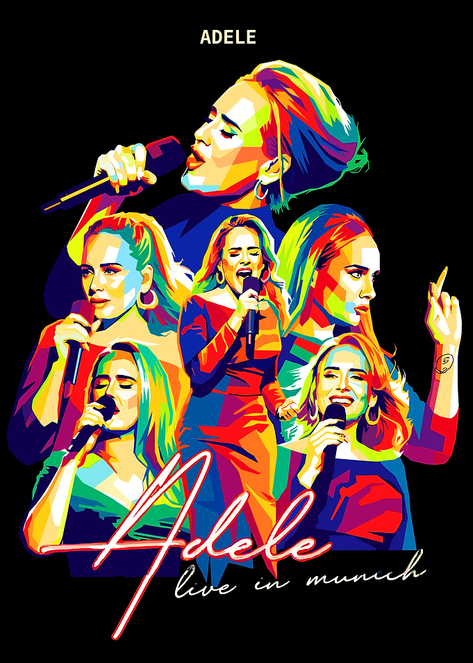 Adele Live in Munich Pop Art