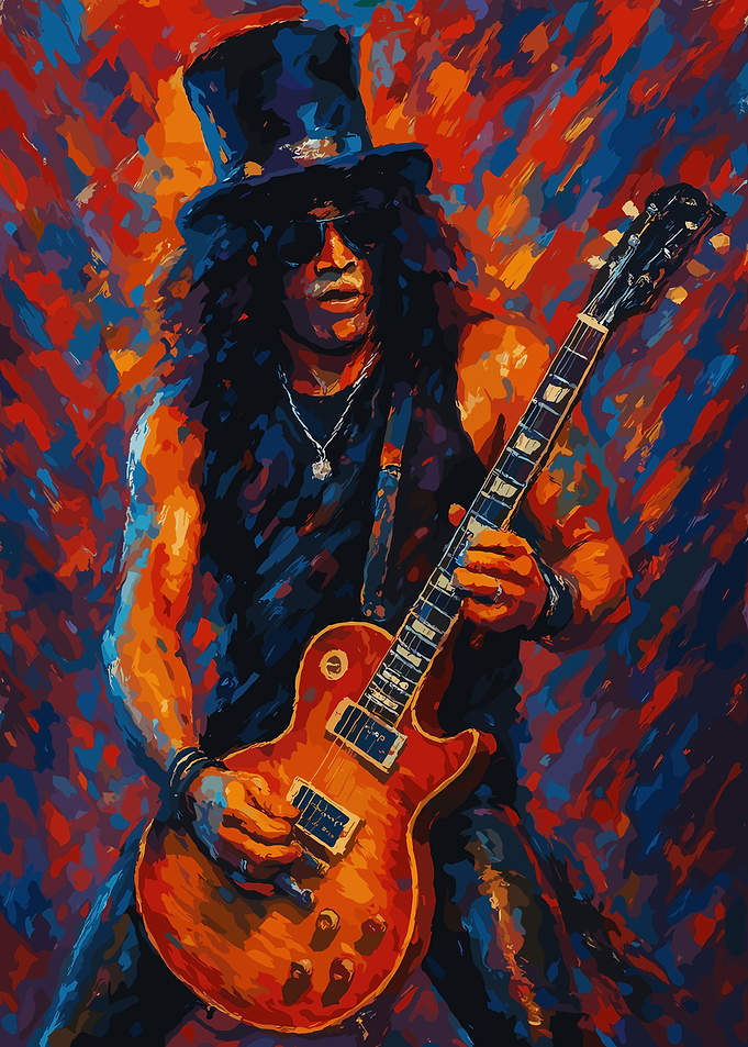 Slash Playing Guitar