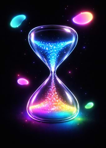 Magical Hourglass with Cosmic Sand