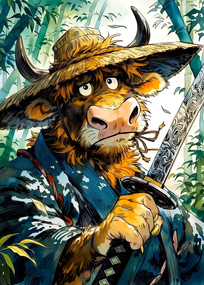 Bull Warrior with Katana