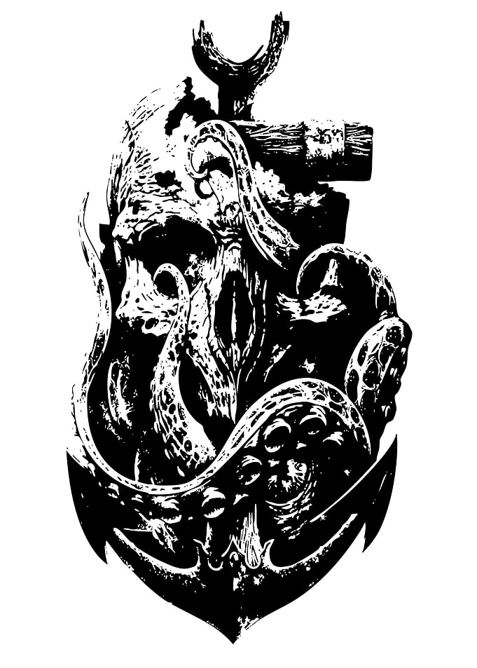 Skull and Tentacles Anchor