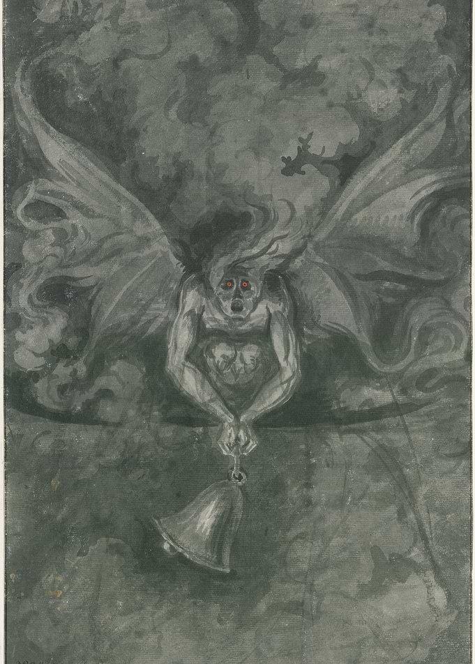 Demonic Figure with Bell