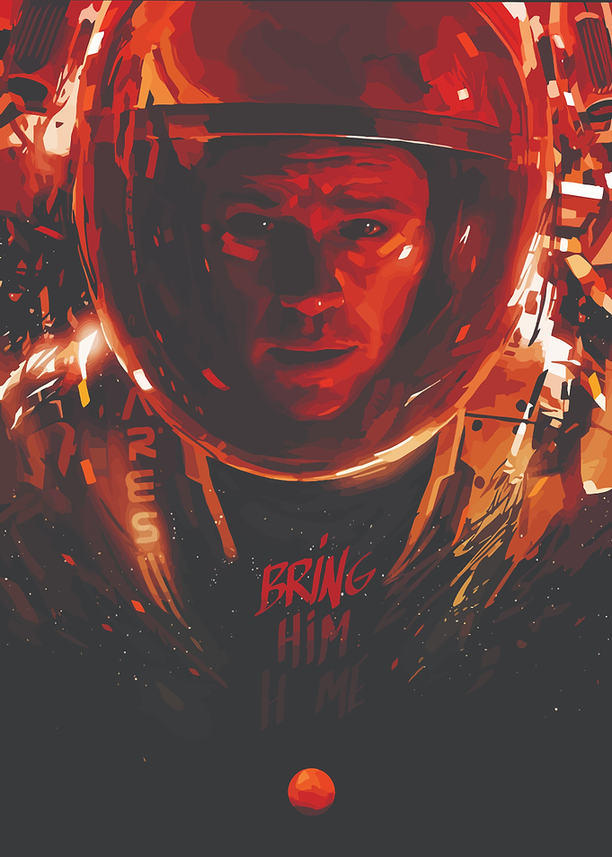 The Martian in Red Helmet