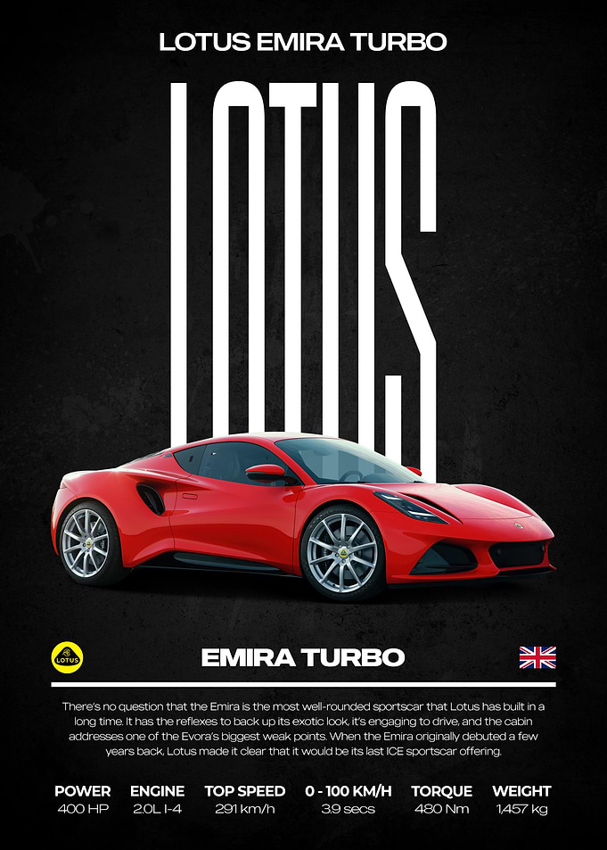 Lotus Emira Turbo Sports Car