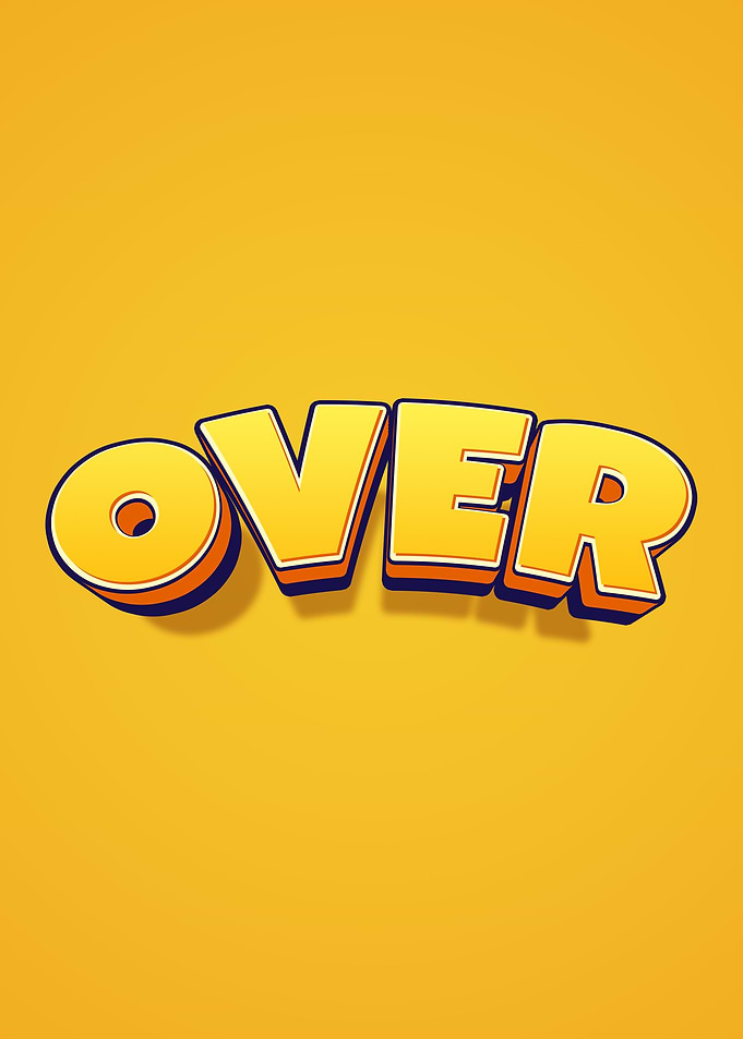Over text art