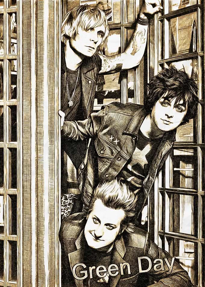 Green Day Band Sketch