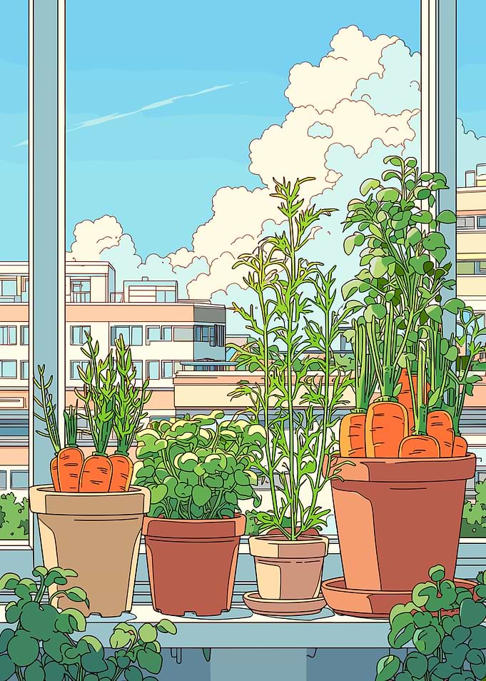 Window Garden with City View