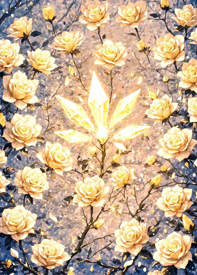 Magical Crystal and Roses