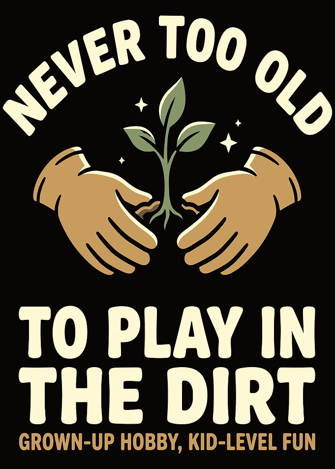 Never Too Old To Play In The Dirt