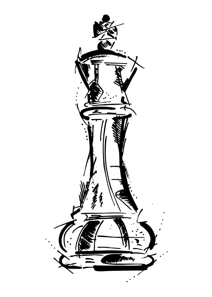 Sketch of a Chess Queen