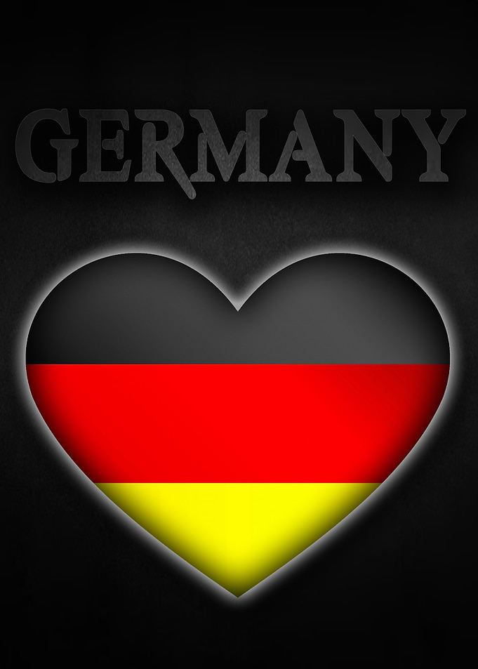 Germany Heart Flag