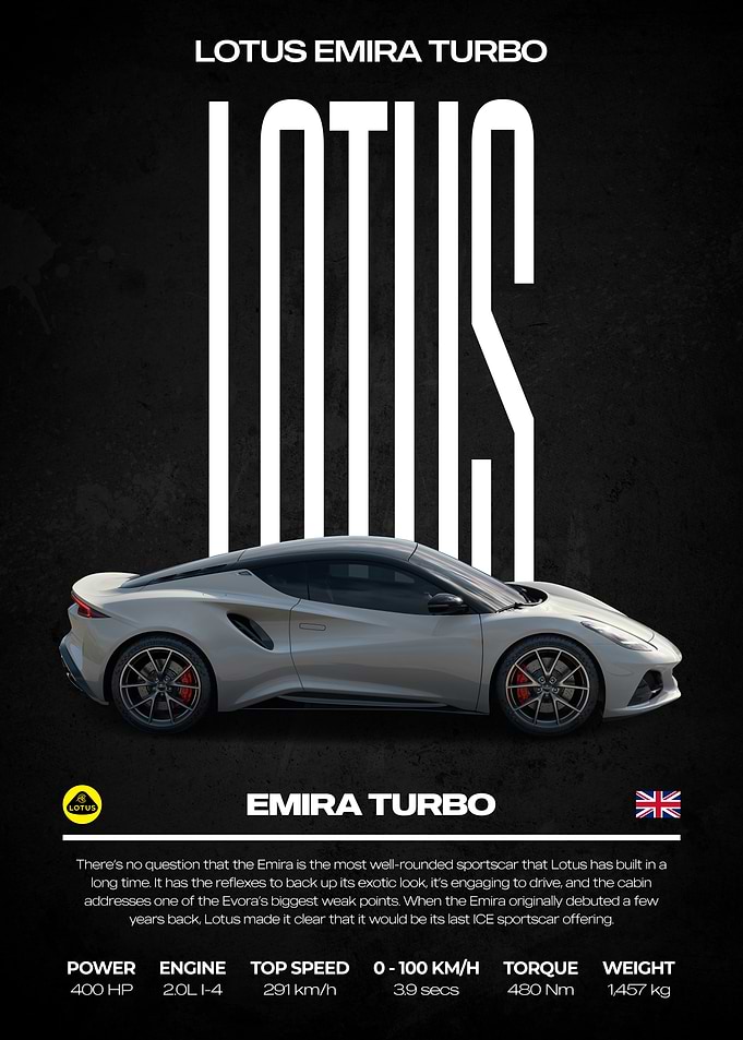 Lotus Emira Turbo Sports Car