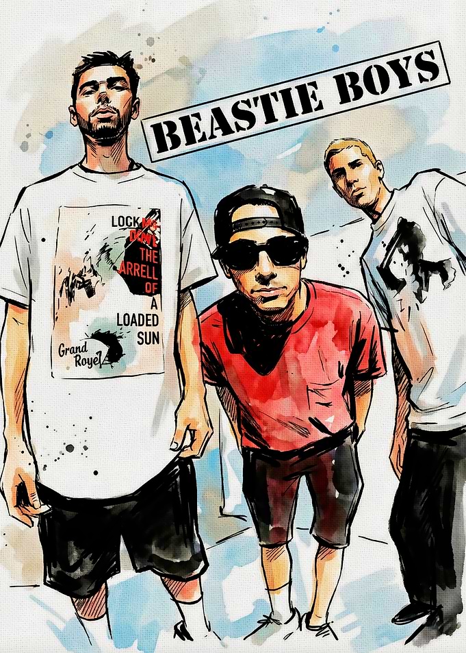 Beastie Boys Trio Illustration