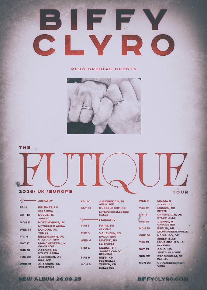 Biffy Clyro The Futique Tour Poster