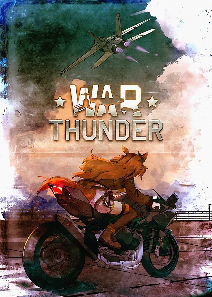 War Thunder Anime Motorcycle and Jet