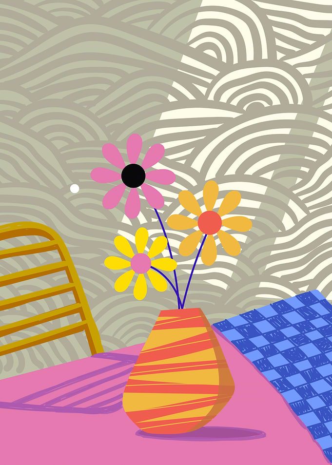 Vase of Flowers on a Table