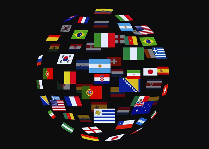 Globe of National Flags