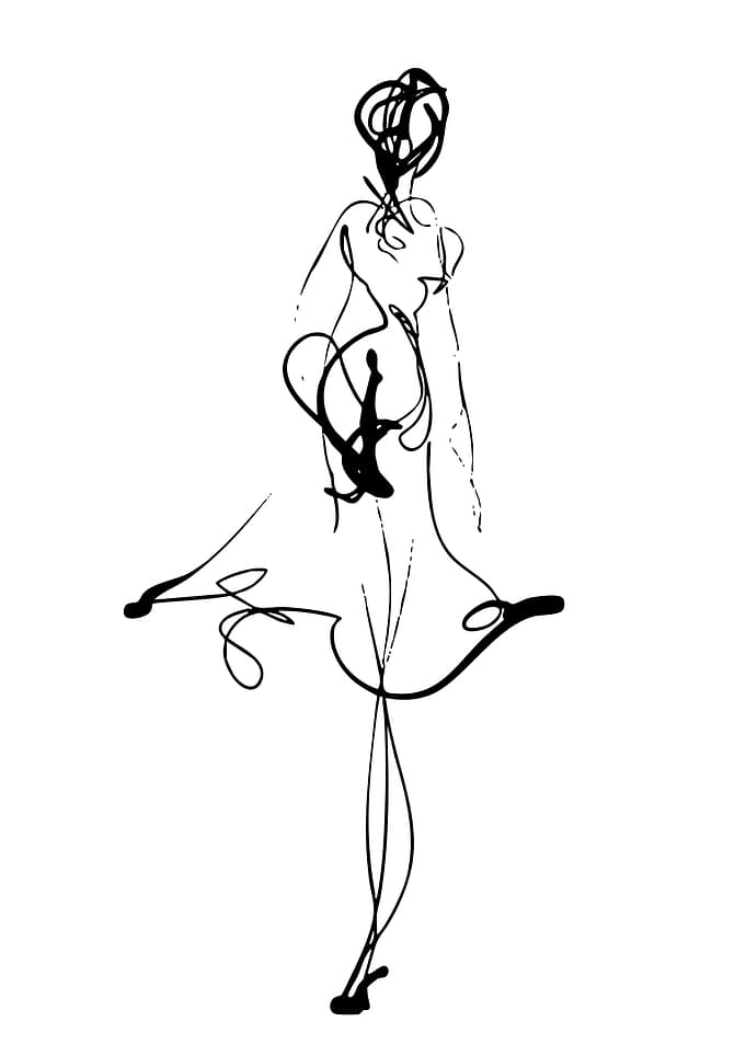Abstract Fashion Sketch