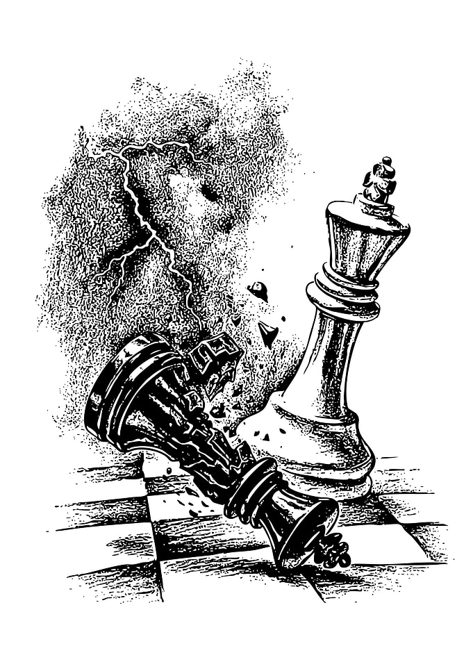 Chess Kings in Dramatic Battle