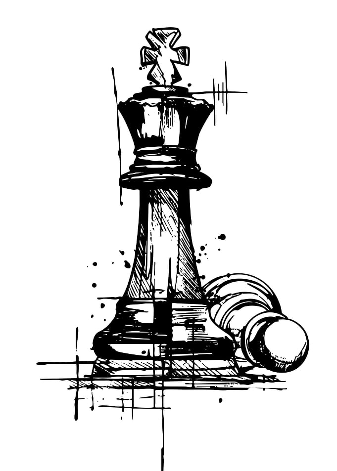 Chess King and Pawn