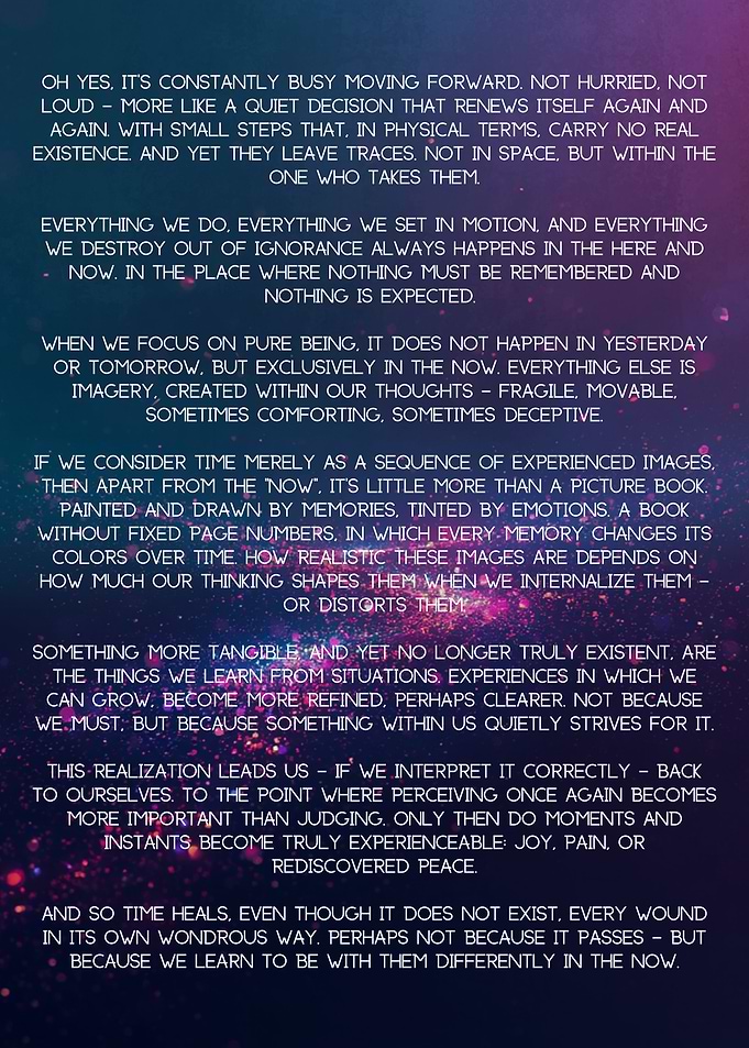 time Inspirational Text English