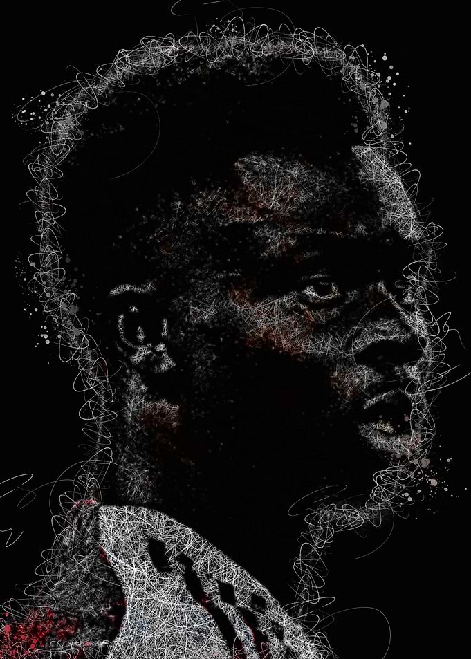 Bukayo Saka Abstract Portrait