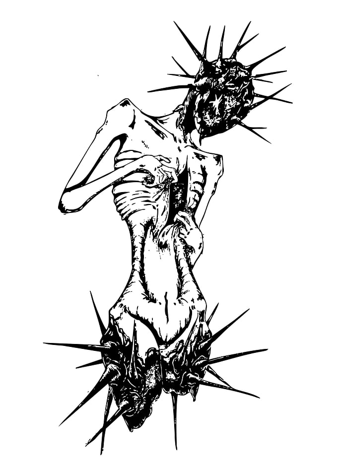 Horror Figure with Spikes