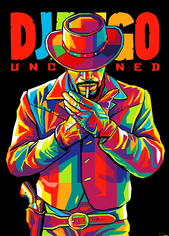 Django Unchained Pop Art Poster