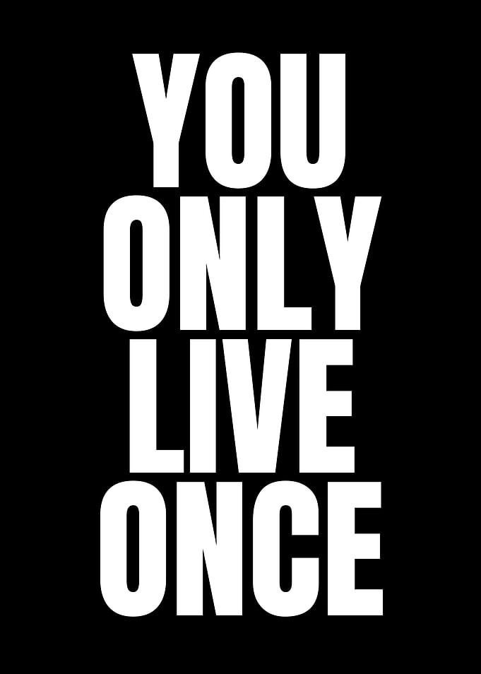 You Only Live Once
