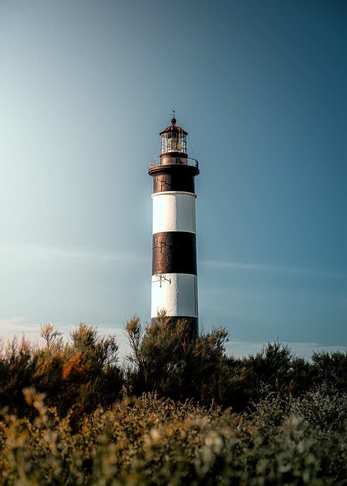 Black and White Lighthouse